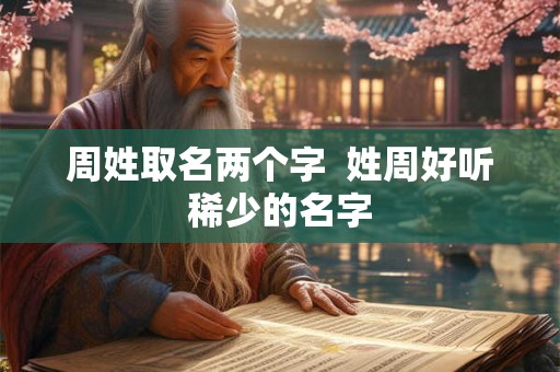 周姓取名两个字  姓周好听稀少的名字