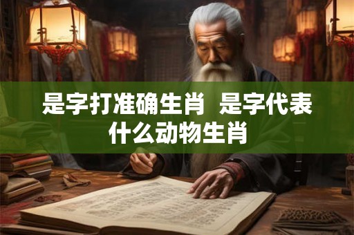 是字打准确生肖  是字代表什么动物生肖