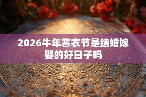 2026牛年寒衣节是结婚嫁娶的好日子吗