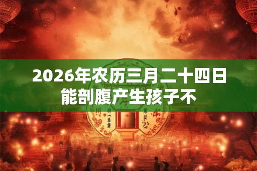 2026年农历三月二十四日能剖腹产生孩子不 2026年农历三月二十四日能剖腹产生孩子不