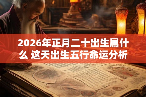 2026年正月二十出生属什么 这天出生五行命运分析
