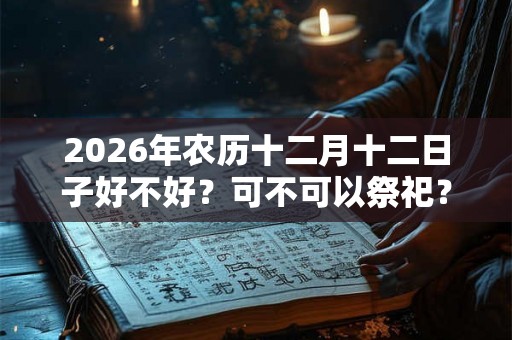 2026年农历十二月十二日子好不好？可不可以祭祀？