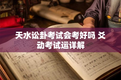 天水讼卦考试会考好吗 爻动考试运详解