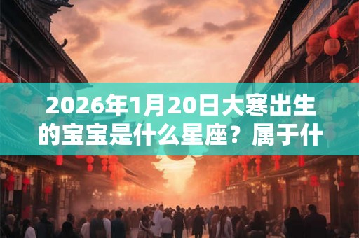 2026年1月20日大寒出生的宝宝是什么星座？属于什么星象？