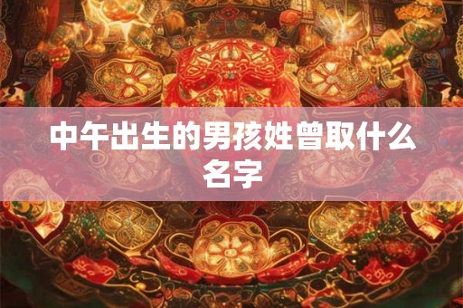 中午出生的男孩姓曾取什么名字