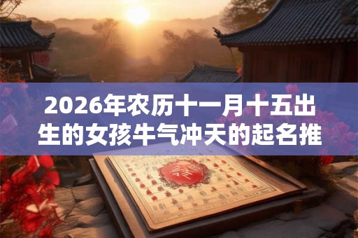 2026年农历十一月十五出生的女孩牛气冲天的起名推荐！