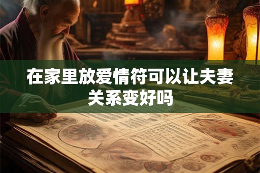在家里放爱情符可以让夫妻关系变好吗