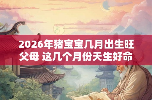 2026年猪宝宝几月出生旺父母 这几个月份天生好命