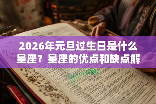 2026年元旦过生日是什么星座？星座的优点和缺点解析！