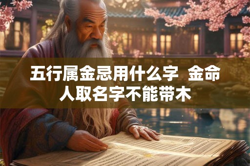 五行属金忌用什么字  金命人取名字不能带木