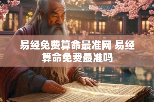 易经免费算命最准网 易经算命免费最准吗