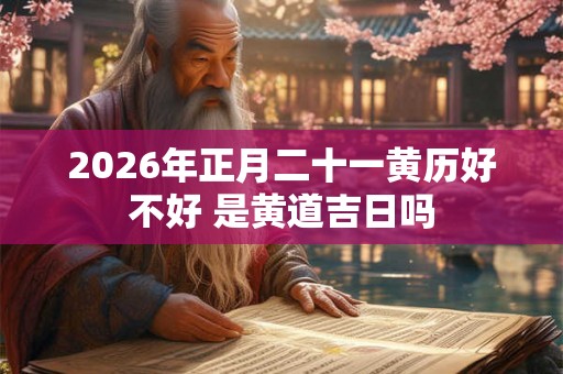 2026年正月二十一黄历好不好 是黄道吉日吗