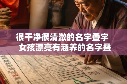 很干净很清澈的名字叠字  女孩漂亮有涵养的名字叠字