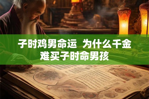 子时鸡男命运 为什么千金难买子时命男孩 子时鸡男命运 为什么千金难买子时命男孩