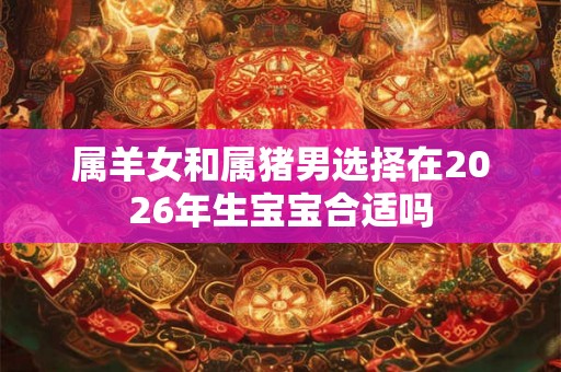 属羊女和属猪男选择在2026年生宝宝合适吗
