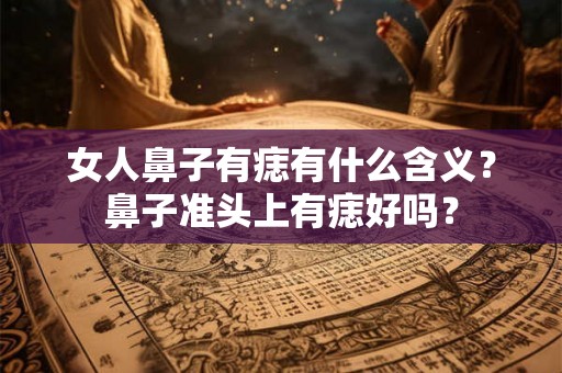女人鼻子有痣有什么含义？鼻子准头上有痣好吗？