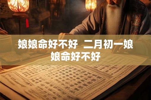 娘娘命好不好  二月初一娘娘命好不好
