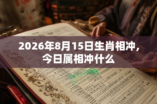 2026年8月15日生肖相冲,今日属相冲什么