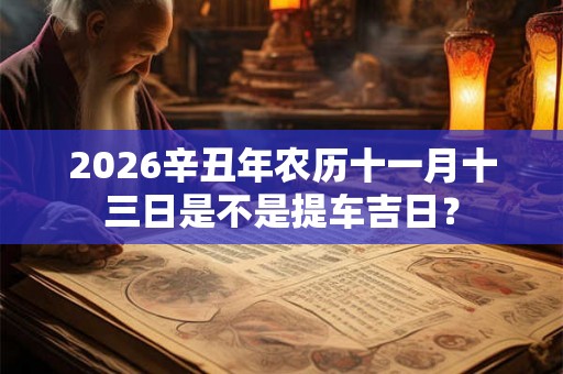2026辛丑年农历十一月十三日是不是提车吉日？