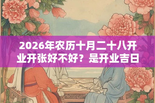 2026年农历十月二十八开业开张好不好？是开业吉日吗？