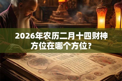 2026年农历二月十四财神方位在哪个方位？
