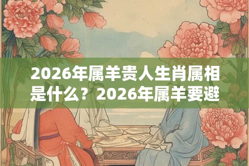 2026年属羊贵人生肖属相是什么？2026年属羊要避开哪些方位？