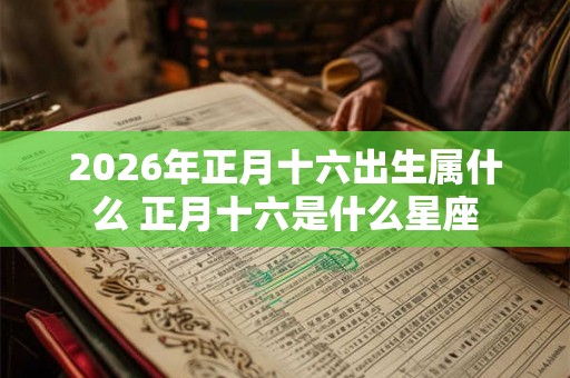 2026年正月十六出生属什么 正月十六是什么星座