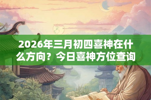 2026年三月初四喜神在什么方向？今日喜神方位查询