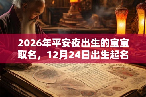 2026年平安夜出生的宝宝取名，12月24日出生起名大全