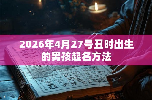 2026年4月27号丑时出生的男孩起名方法