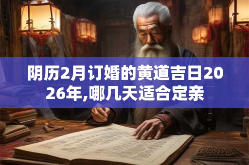 阴历2月订婚的黄道吉日2026年,哪几天适合定亲