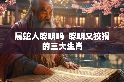 属蛇人聪明吗 聪明又狡猾的三大生肖 属蛇人聪明吗 聪明又狡猾的三大生肖