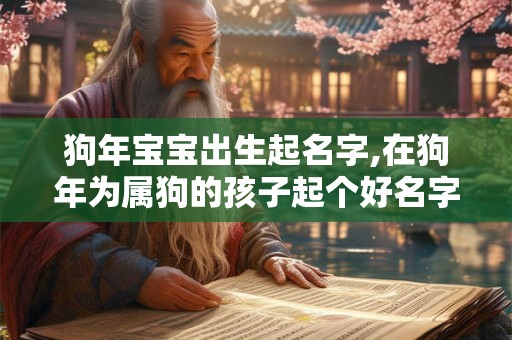 狗年宝宝出生起名字,在狗年为属狗的孩子起个好名字