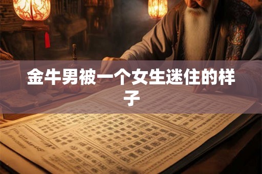 金牛男被一个女生迷住的样子 金牛男被一个女生迷住的样子