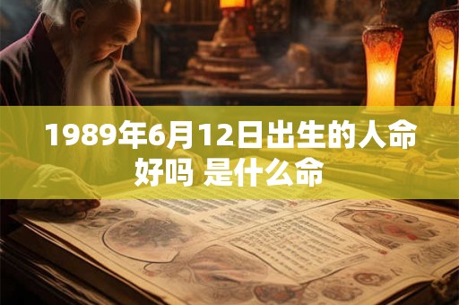 1989年6月12日出生的人命好吗 是什么命