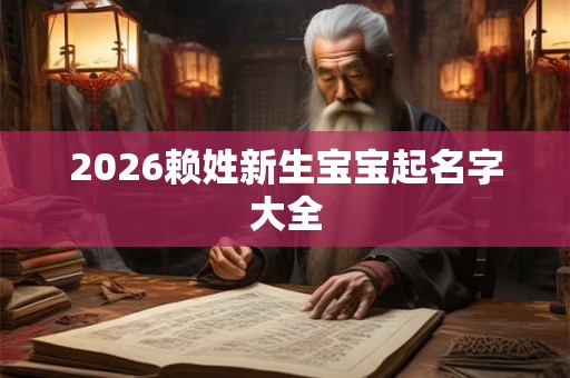2026赖姓新生宝宝起名字大全