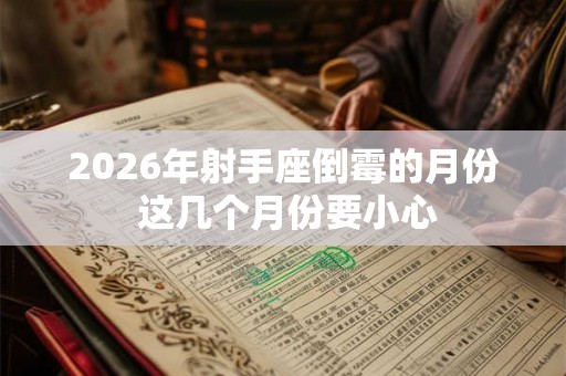2026年射手座倒霉的月份 这几个月份要小心