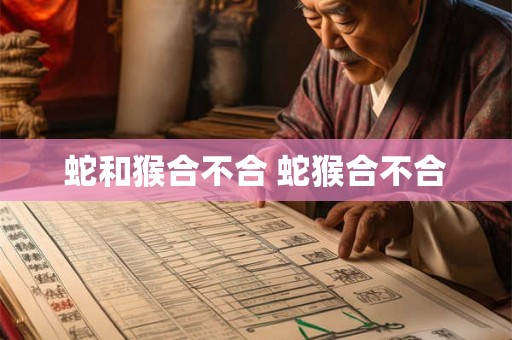 蛇和猴合不合 蛇猴合不合