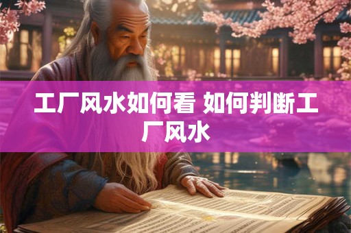 工厂风水如何看 如何判断工厂风水