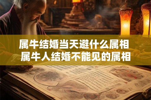 属牛结婚当天避什么属相 属牛人结婚不能见的属相