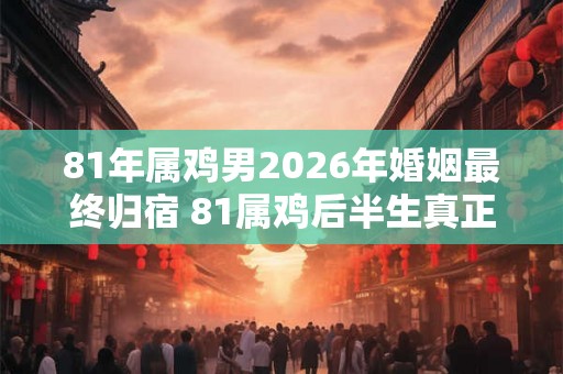 81年属鸡男2026年婚姻最终归宿 81属鸡后半生真正姻缘