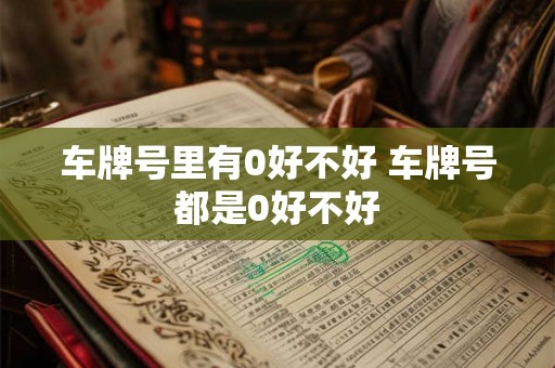 车牌号里有0好不好 车牌号都是0好不好