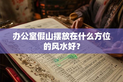 办公室假山摆放在什么方位的风水好？