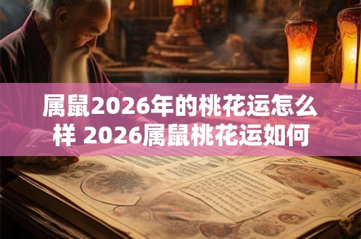 属鼠2026年的桃花运怎么样 2026属鼠桃花运如何 属鼠2026年的桃花运怎么样 2026属鼠桃花运如何