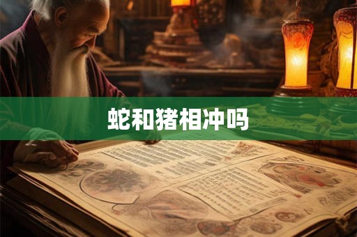 蛇和猪相冲吗