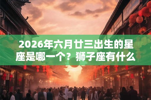2026年六月廿三出生的星座是哪一个?狮子座有什么特点 2026年六月廿三出生的星座是哪一个?狮子座有什么特点