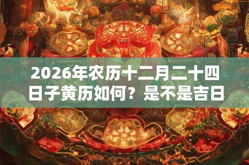 2026年农历十二月二十四日子黄历如何？是不是吉日？