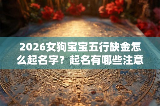 2026女狗宝宝五行缺金怎么起名字？起名有哪些注意事项？