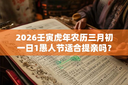 2026壬寅虎年农历三月初一日1愚人节适合提亲吗? 2026壬寅虎年农历三月初一日1愚人节适合提亲吗?