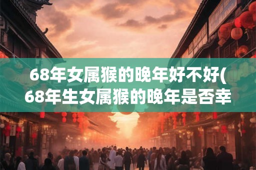 68年女属猴的晚年好不好(68年生女属猴的晚年是否幸福安康？)